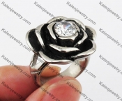 Clear Stone Rose Ring KJR010251