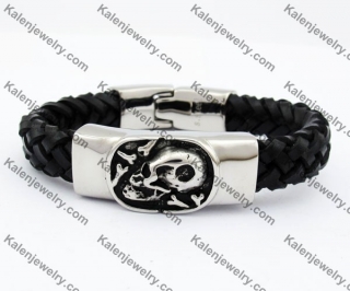 Skull Leather Bracelet KJB170188