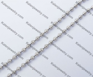 (price for 100 meters chain with 200pcs clasps) 3mm wide steel Diamond ball chain  KJN150296