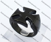 Black Iron Cross Ring KJR330135