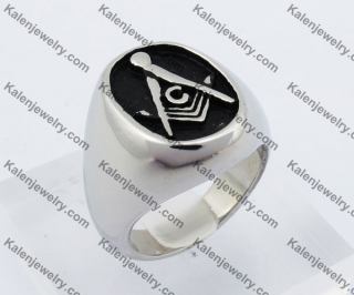 Steel Masonic Ring KJR010303