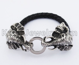 Elephant Clasps Leater Bracelet KJB550195