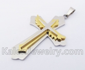 Gold Plating Cross Pendant KJP140332