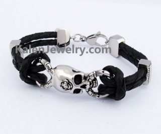 Skull Leather Bracelet KJB550180