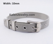10mm Steel Mesh Wire Belt Buckle Bracelet KJB650013