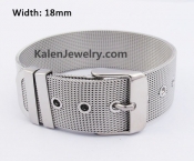 18mm Steel Mesh Wire Belt Buckle Bracelet KJB650016