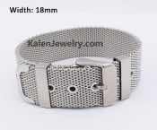 18mm Steel Mesh Wire Belt Buckle Bracelet KJB650017
