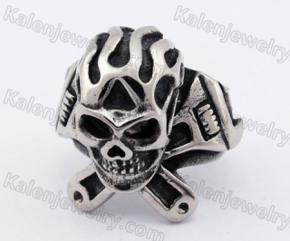 Flame Skull Wrenches Ring KJR370532