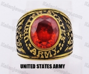 Red Stone ARMY Ring KJR330136