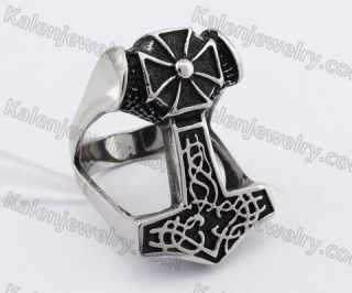 Iron Cross Thor Hammer Ring KJR350252