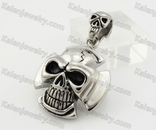 Stainless Steel Skull Pendant KJP600083