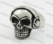 Stainless Steel Skull Ring KJR350275