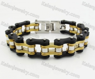 18 Wide 225mm Long Biker Chain Bracelet KJB360009