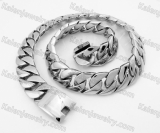 24mm Wide 70cm Long Stainless Steel Large Necklace KJN200092