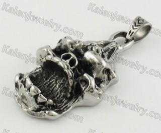 Stainless Steel Skull Pendant KJP170643