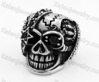 Stainless Steel Skull Ring KJR350310