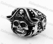 Stainless Steel Skull Ring KJR350317
