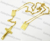 Stainless Steel Cross Beads Chain KJN100092