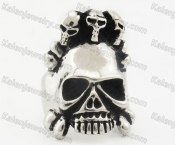 Stainless Steel Skull Ring KJR680004