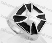 Stainless Steel Iron Cross Ring KJR330161