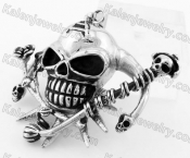 Stainless Steel Skull Pendant KJP330153