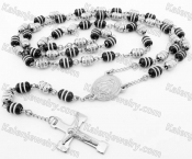 Steel Beads Chain with Cross Necklace KJN750027