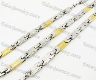 Steel Bracelet and Necklace Set KJS750009