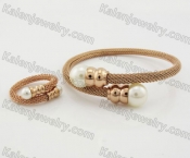 Wire Bracelet and Ring KJS450018