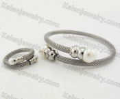Wire Bracelet and Ring KJS450021