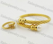 Wire Bracelet and Ring KJS450022