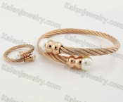 Wire Bracelet and Ring KJS450023