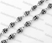 Stainless Steel Skull Necklace KJN170042