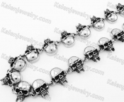Stainless Steel Skull Necklace KJN170043