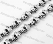 Stainless Steel Skull Necklace KJN170046
