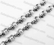 Stainless Steel Skull Necklace KJN170047
