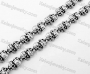 Stainless Steel Skull Necklace KJN170048
