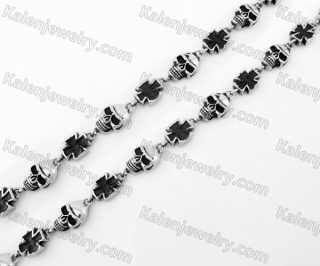 Stainless Steel Skull Necklace KJN170053