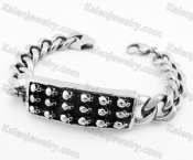 Stainless Steel Skull Bracelet KJB170269
