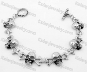 Stainless Steel Skull Bracelet KJB170272