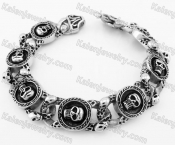 Stainless Steel Skull Bracelet KJB170276