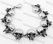 Stainless Steel Skull Bracelet KJB170281