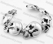 Stainless Steel Skull Bracelet KJB170282