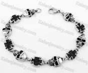 Stainless Steel Skull Bracelet KJB170287