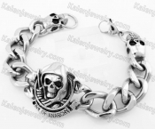 Stainless Steel Skull Bracelet KJB170294
