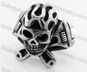 Stainless Steel Skull Ring KJR370555