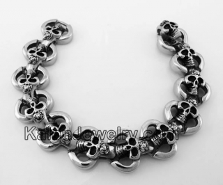 Stainless Steel Skull Bracelet KJB100137