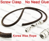 Steel Screw Clasp Korea Wax Rope KJN790062