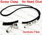 Steel Screw Clasp Synthetic Fiber Chain KJN790064