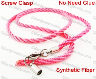 Steel Screw Clasp Synthetic Fiber Chain KJN790066