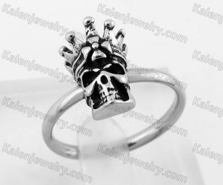 Stainless Steel Skull Ring For Girls KJB490006